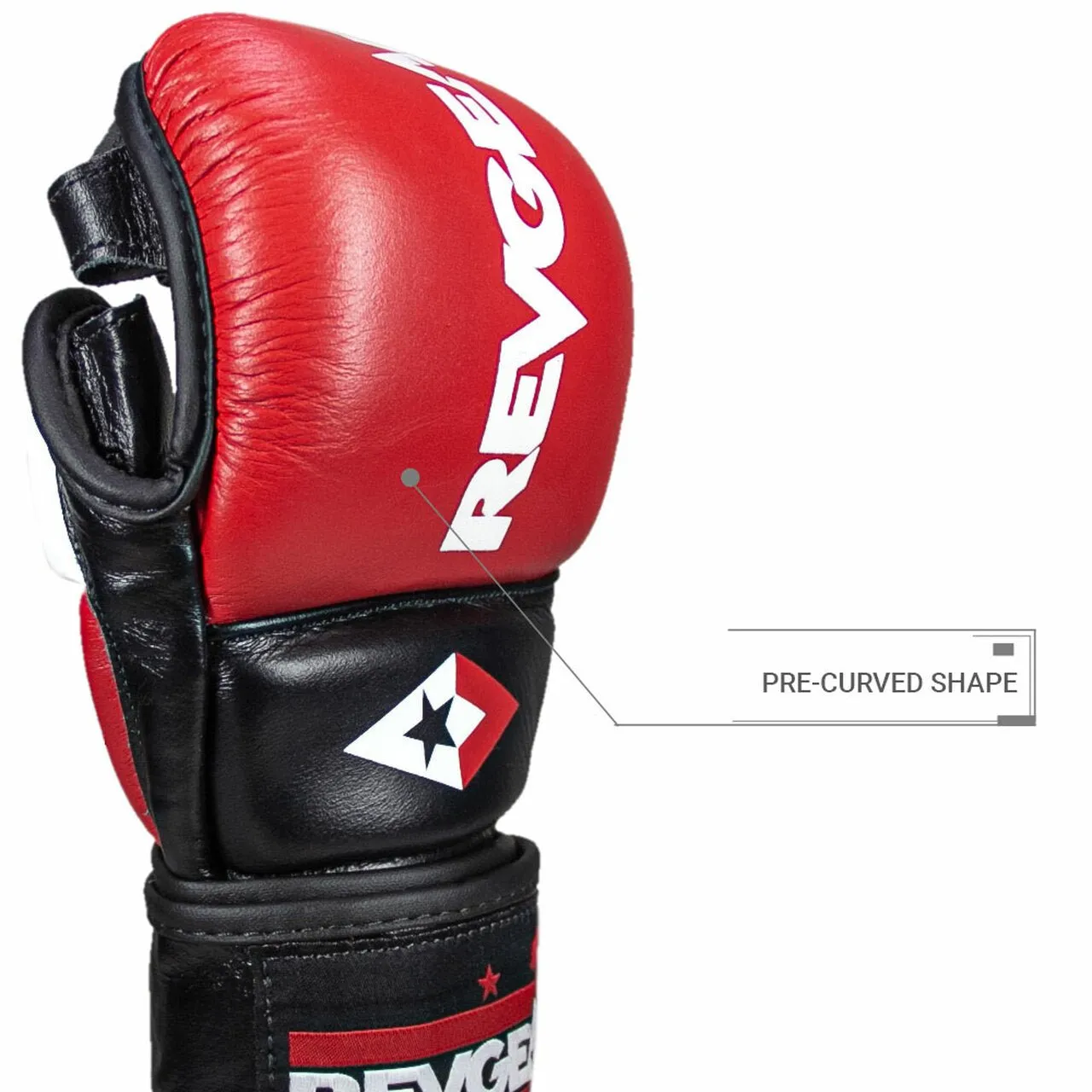 REVGEAR PRO SERIES MS1 MMA TRAINING AND SPARRING GLOVE - RED