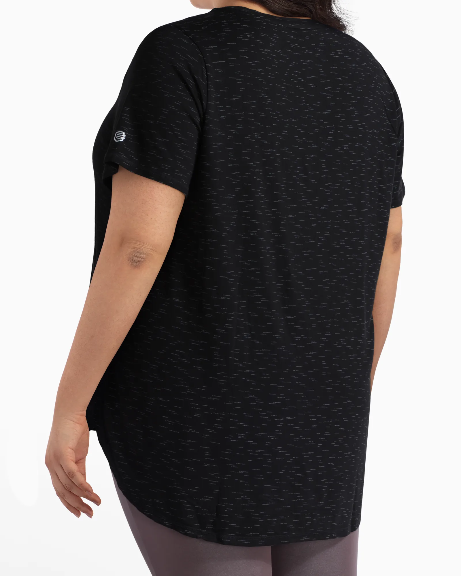 Rosebud Casual High-Low Tee | Black