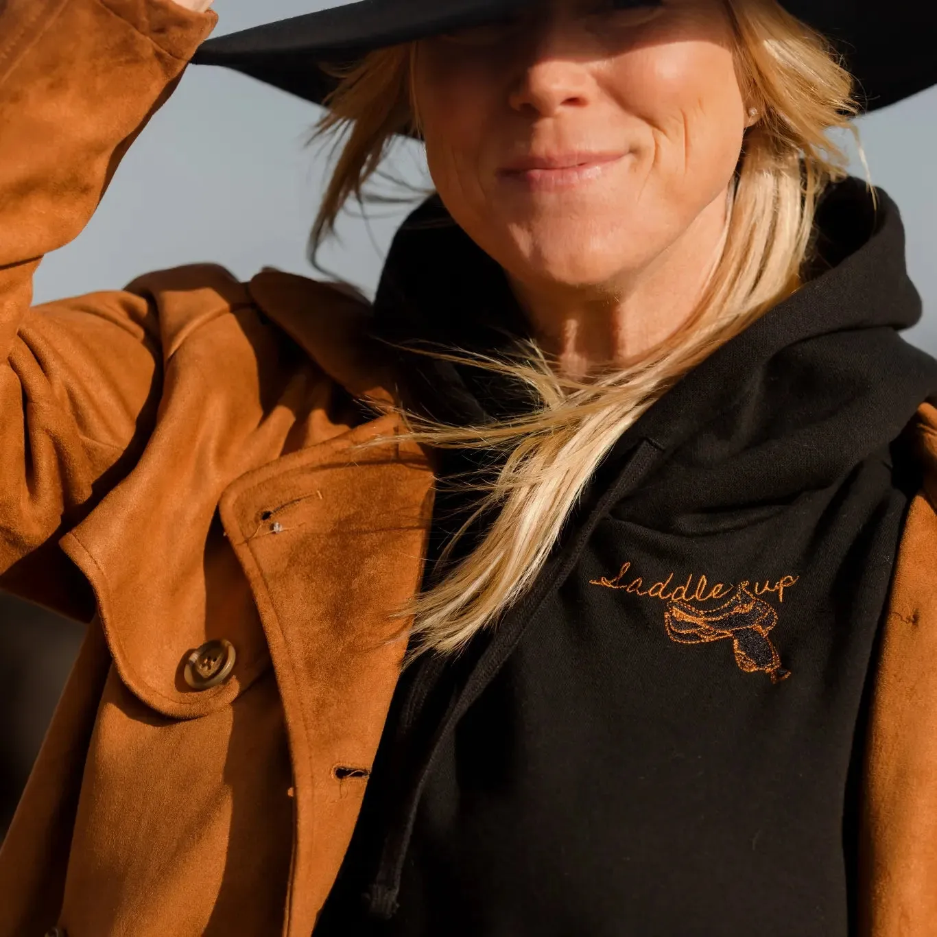 Saddle Up Crop Hoodie