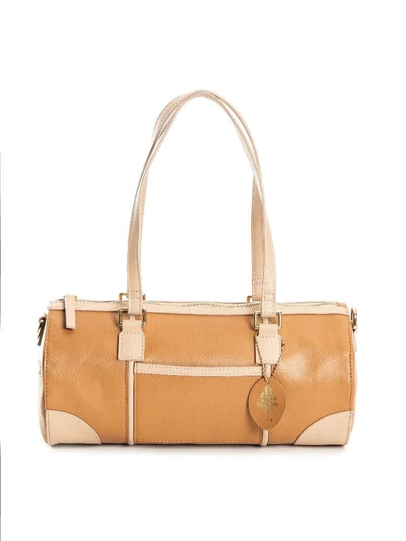 Salacia - caramel & almond duffel bag