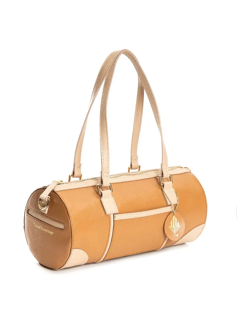 Salacia - caramel & almond duffel bag