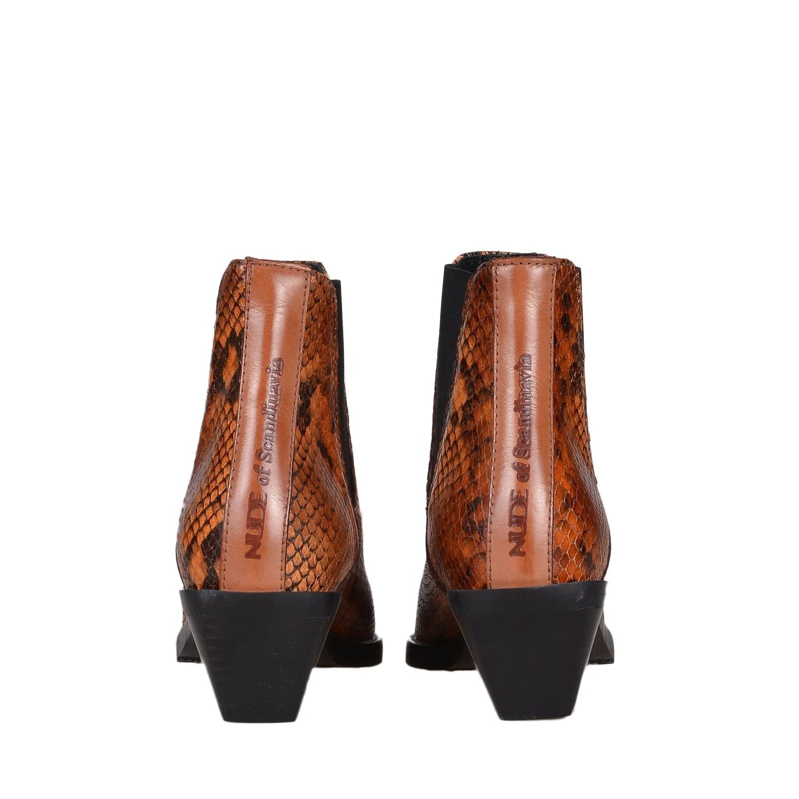 Sally Snake Lux Mid Ankle Boots