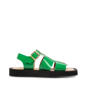 Samantha Green Patent Leather Sandals