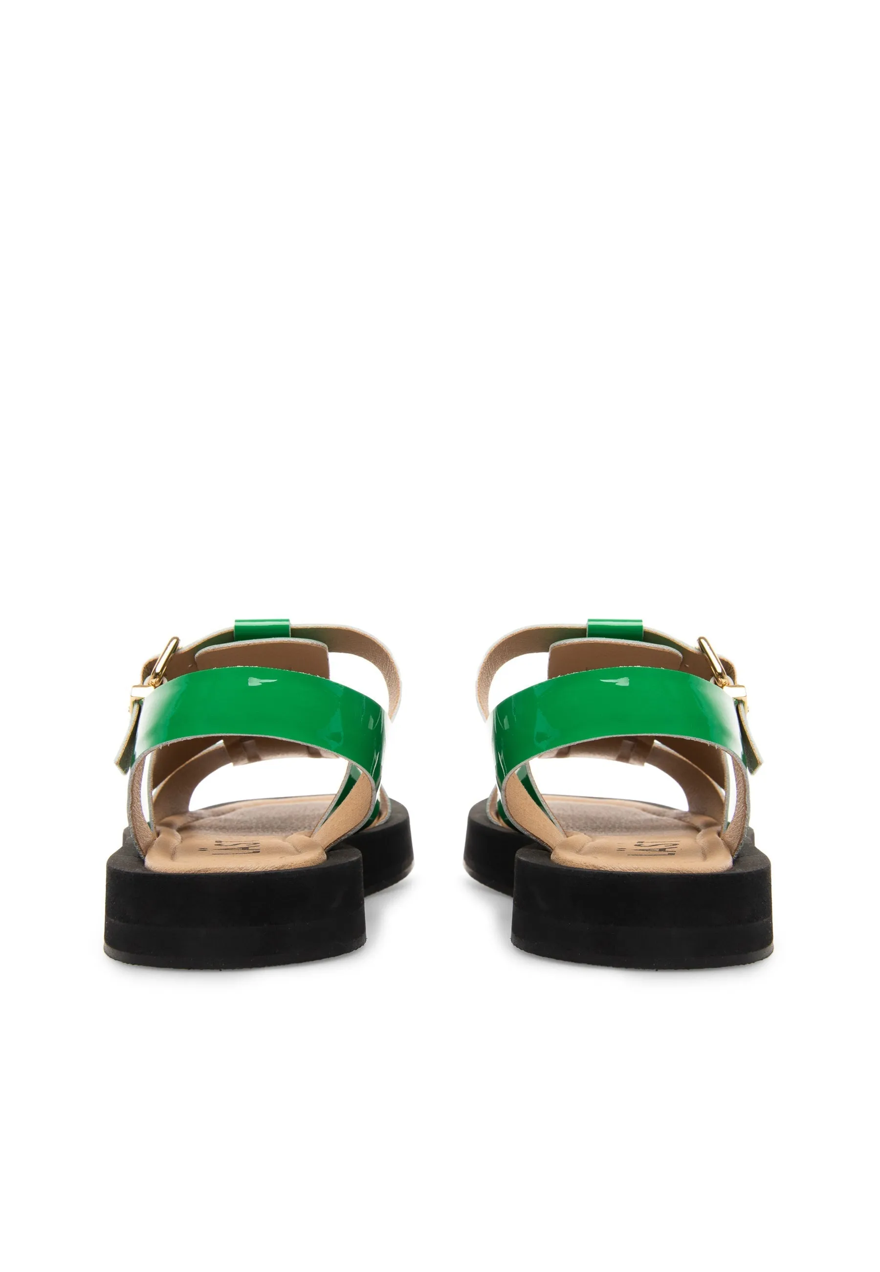 Samantha Green Patent Leather Sandals