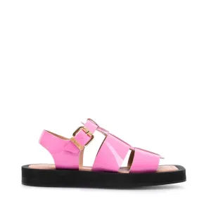 Samantha Pink Patent Leather Sandals