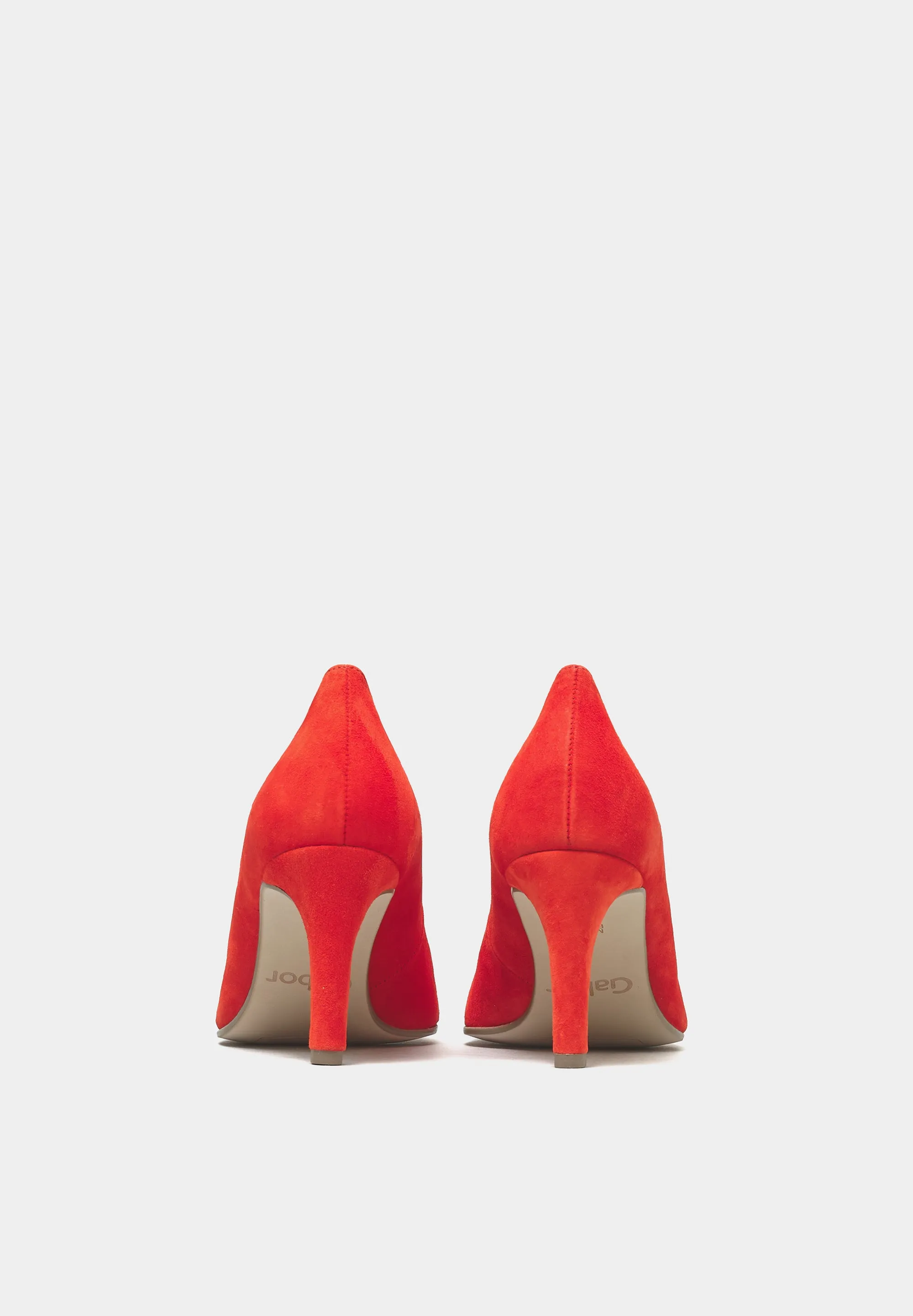 Scalloped Courts Orange Suede