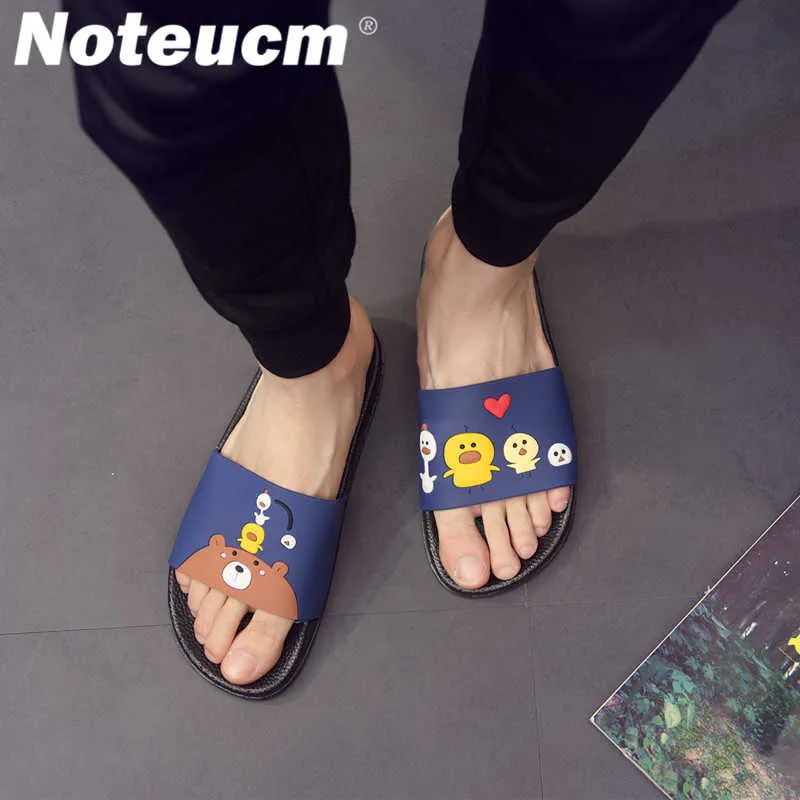 Size 43 44 summer green red female femme tong slider Cartoon dame huose Bedroom beach outside slipper flat pool shoe slide women