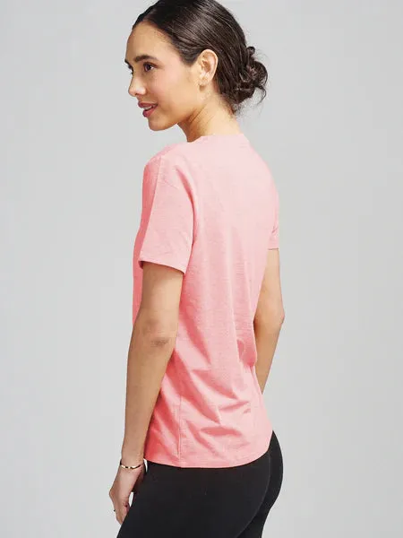 tasc Performance Women's All Day T - Shirt in Punch Heather