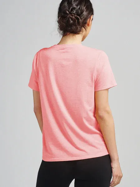 tasc Performance Women's All Day T - Shirt in Punch Heather