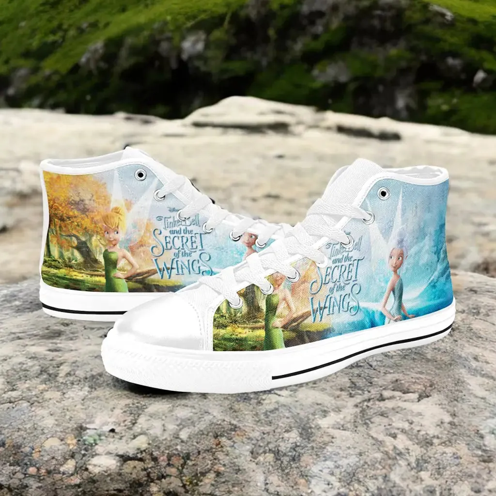 Tinkerbell Tinker Bell Secret of the Wings Shoes High Top Sneakers for Kids and Adults