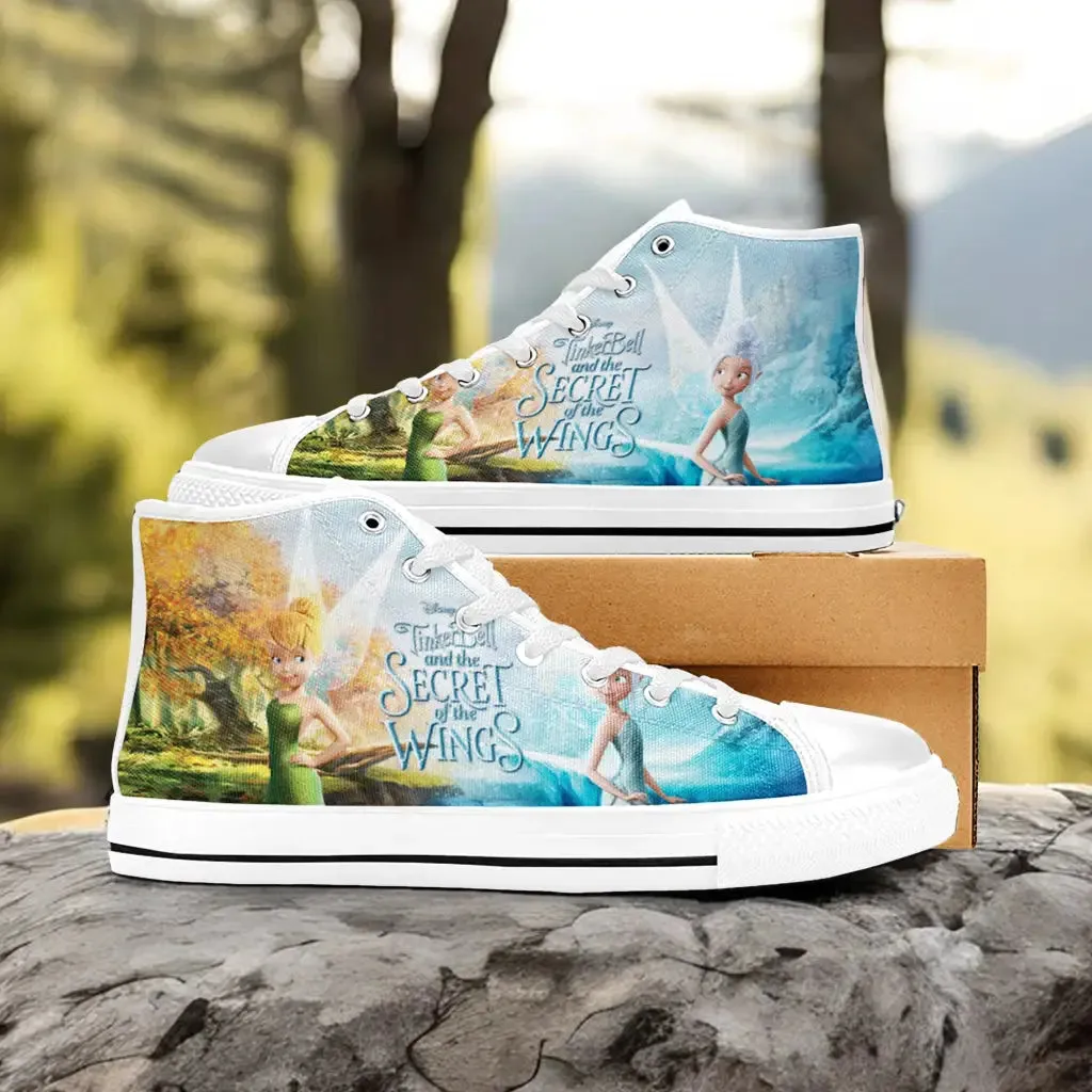 Tinkerbell Tinker Bell Secret of the Wings Shoes High Top Sneakers for Kids and Adults