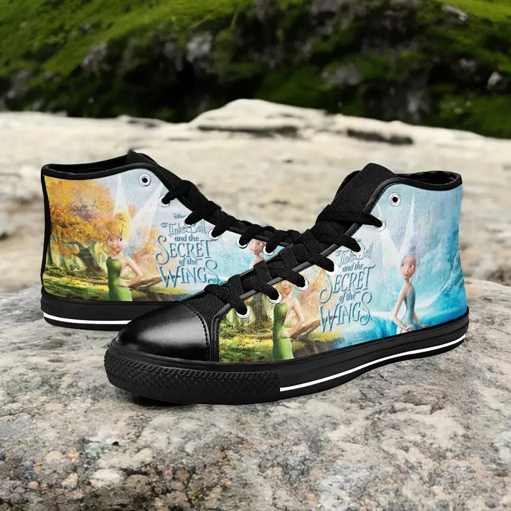 Tinkerbell Tinker Bell Secret of the Wings Shoes High Top Sneakers for Kids and Adults