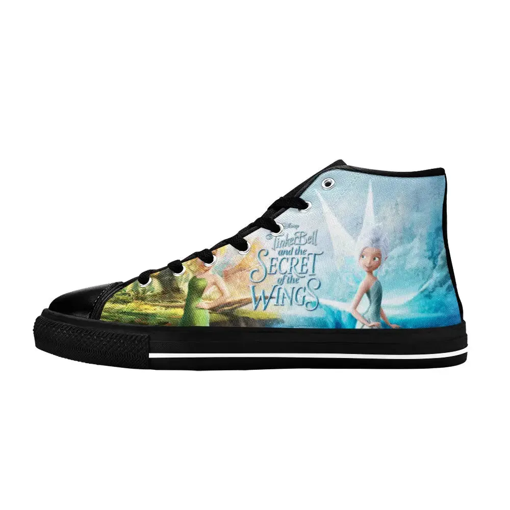 Tinkerbell Tinker Bell Secret of the Wings Shoes High Top Sneakers for Kids and Adults