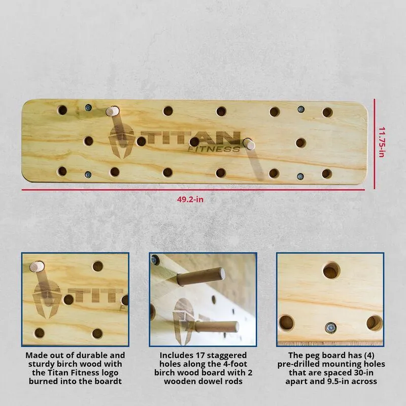 Titan Wall-Mounted Peg Board