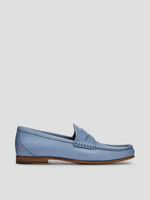 TONY PENNY LOAFER IN LIGHT BLUE
