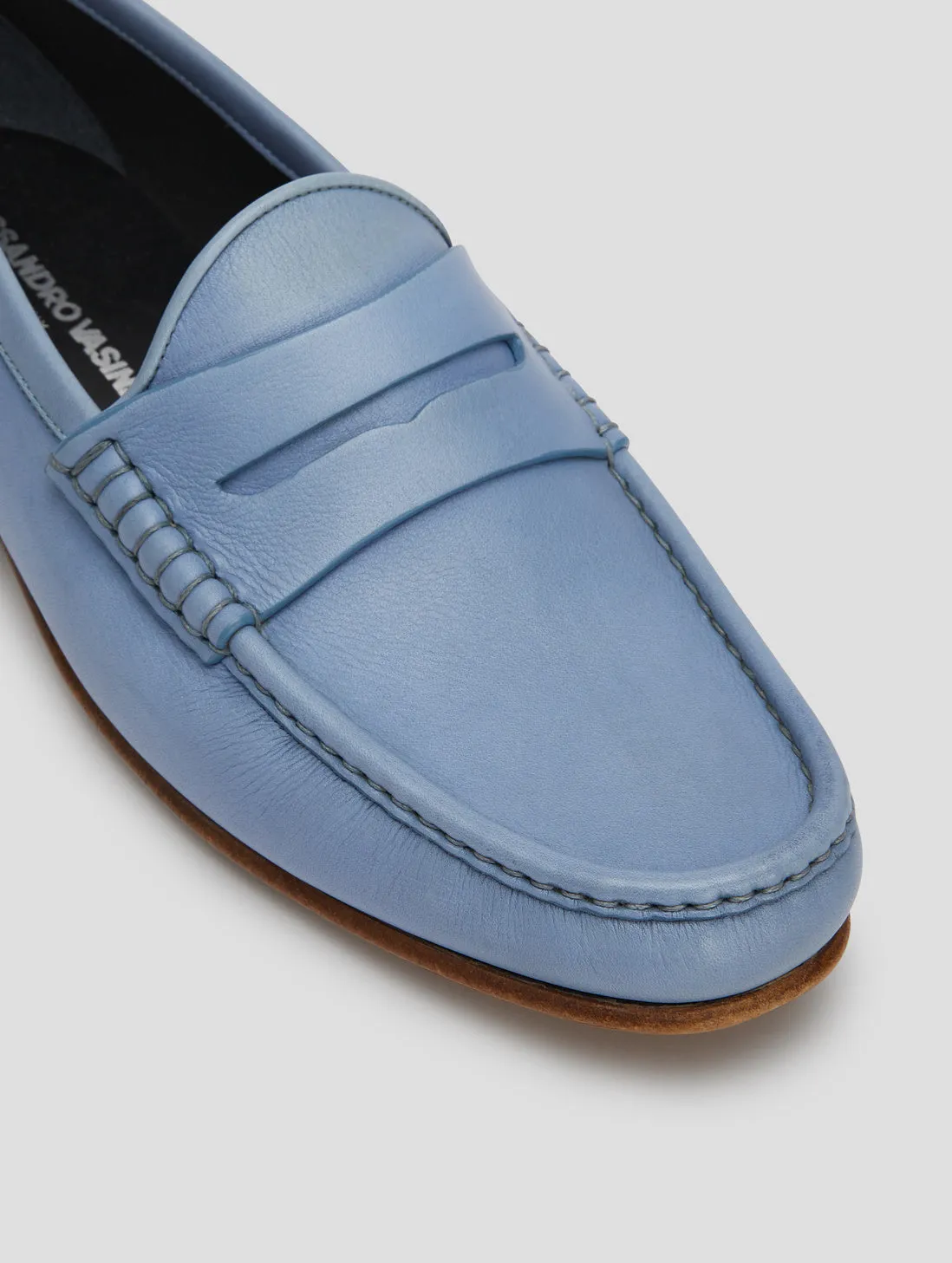 TONY PENNY LOAFER IN LIGHT BLUE