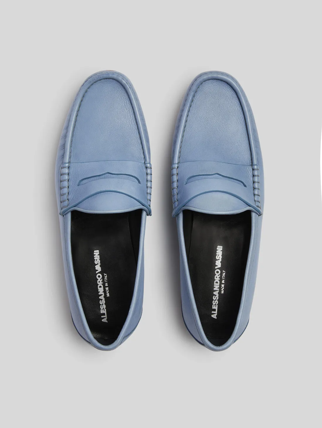 TONY PENNY LOAFER IN LIGHT BLUE