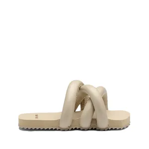 Tyre Slide Beige Sandals