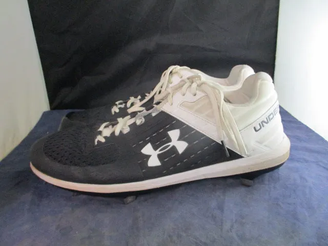 Used Under Armour Yard Low Metal Cleats Adult Size 13 - With Pitcher's Toe