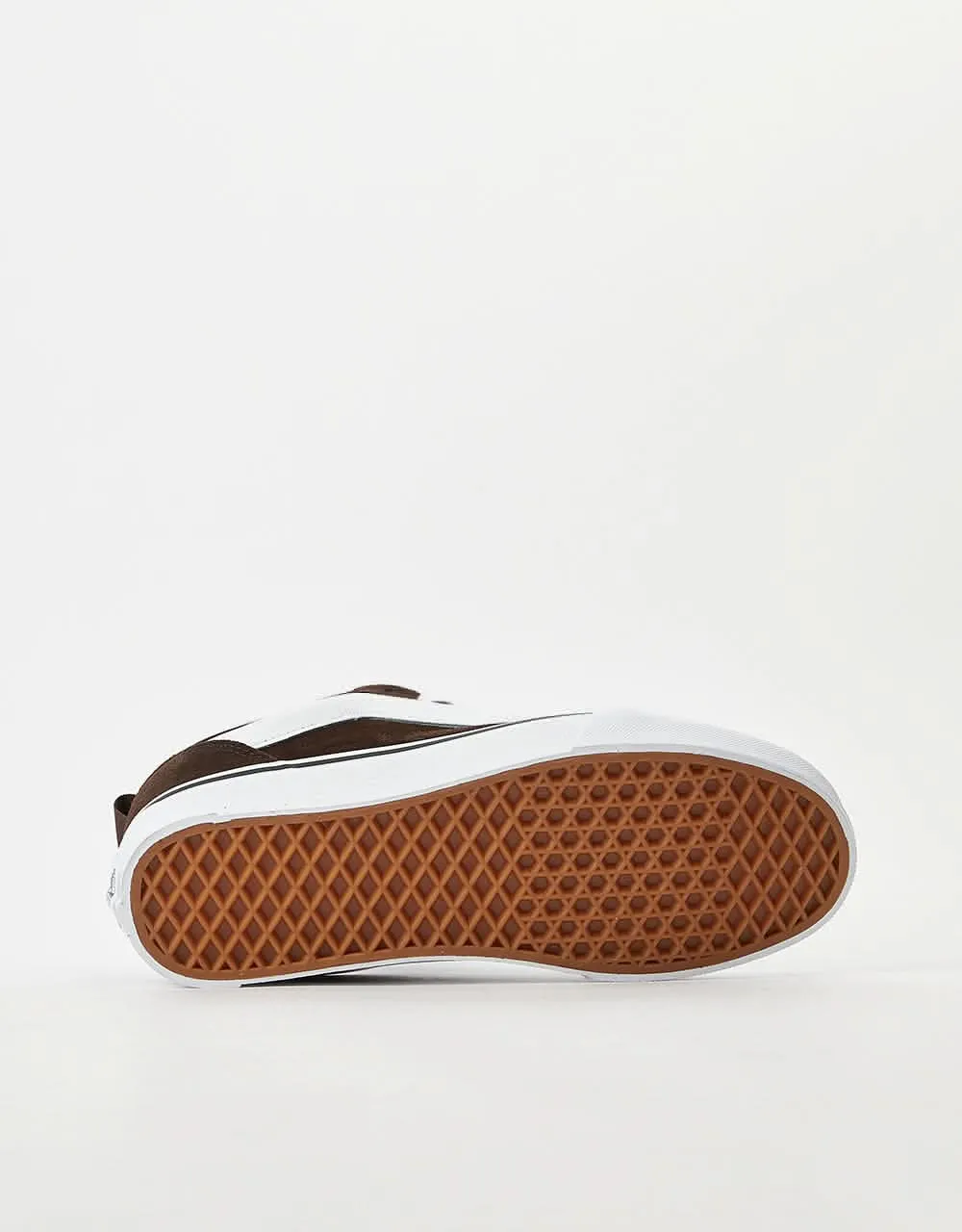 Vans Knu Skool Skate Shoes - Brown/White