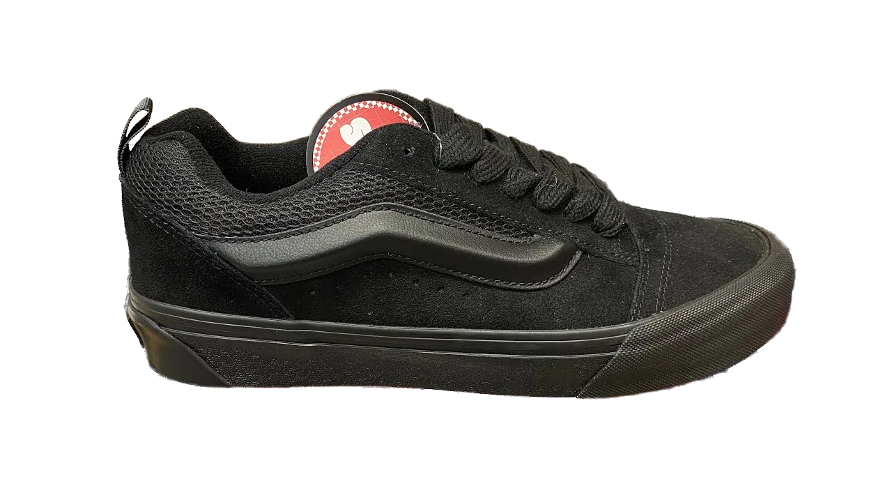 Vans Men's Knu Skool Shoes - Black / Black