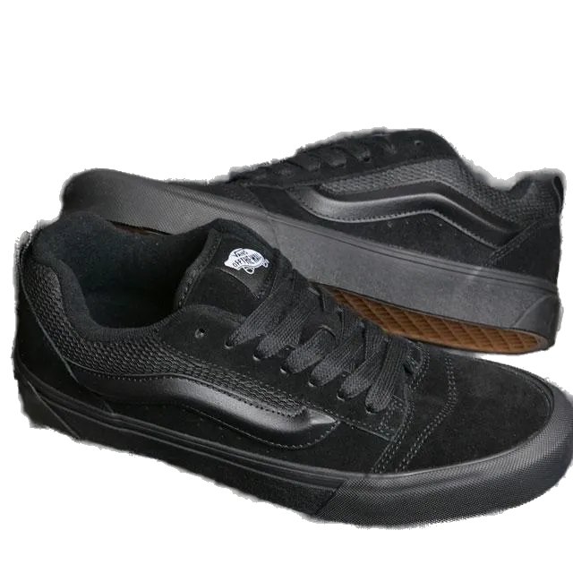 Vans Men's Knu Skool Shoes - Black / Black
