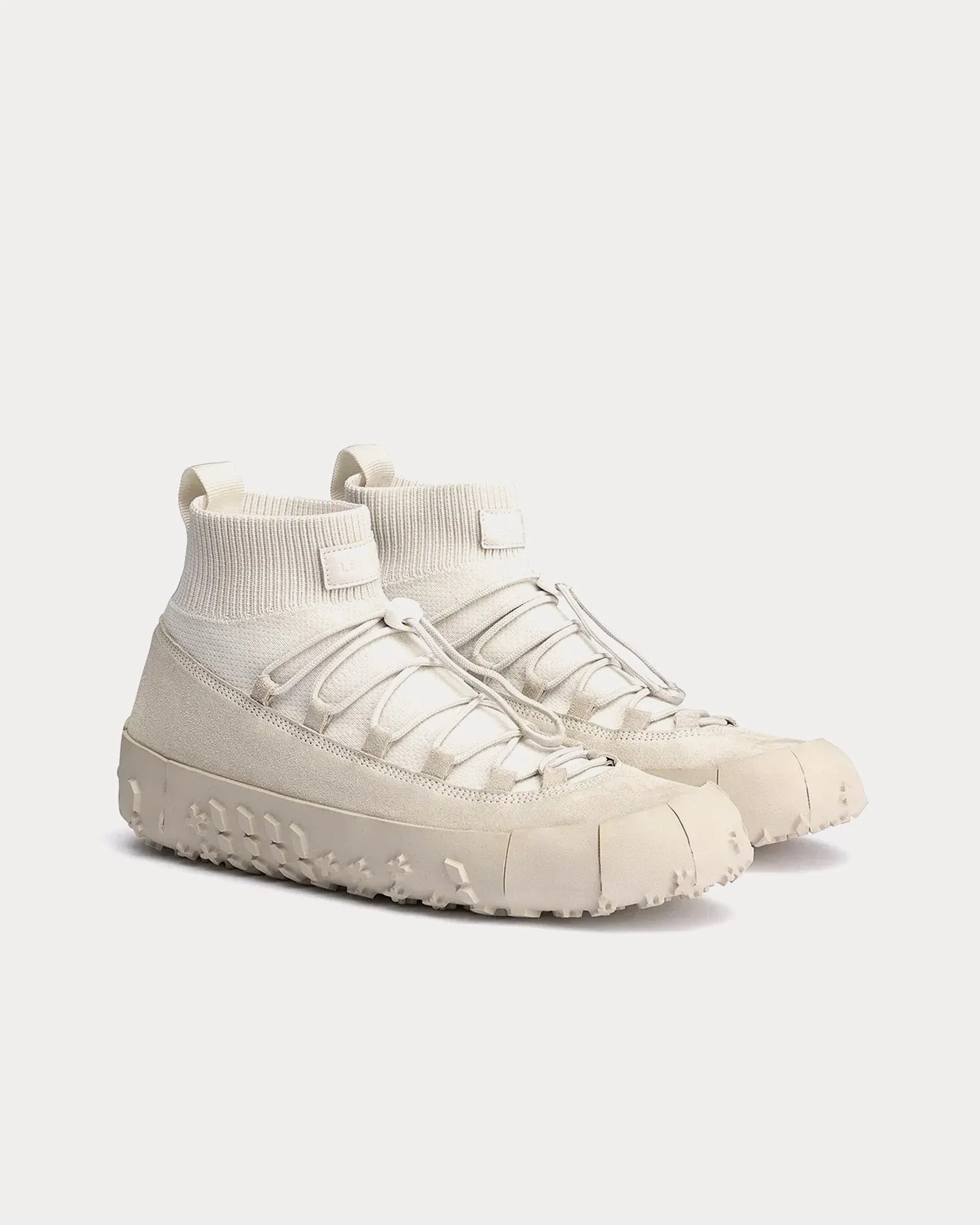 Vibram Wrap On Soft Suede Leather Clay High Top Sneakers