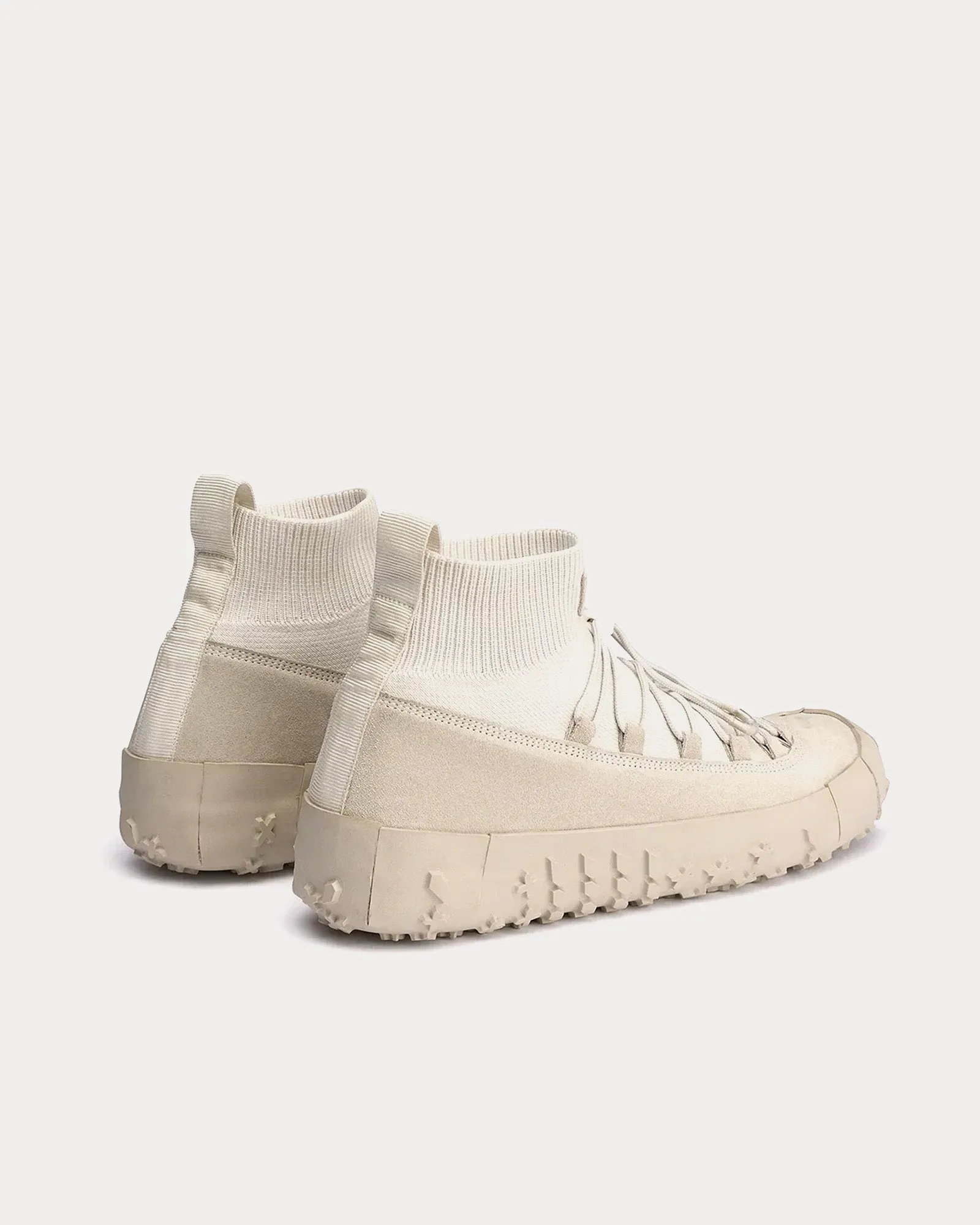 Vibram Wrap On Soft Suede Leather Clay High Top Sneakers