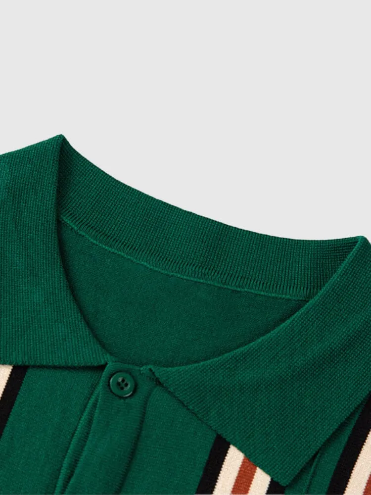 Vintage Casual Knit Button Shirt