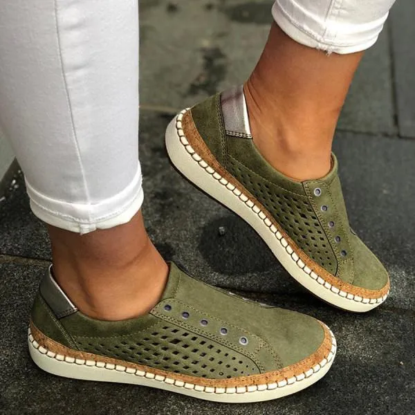 Women'S Flat Slip-On Hollow Casual Shoes 93322596