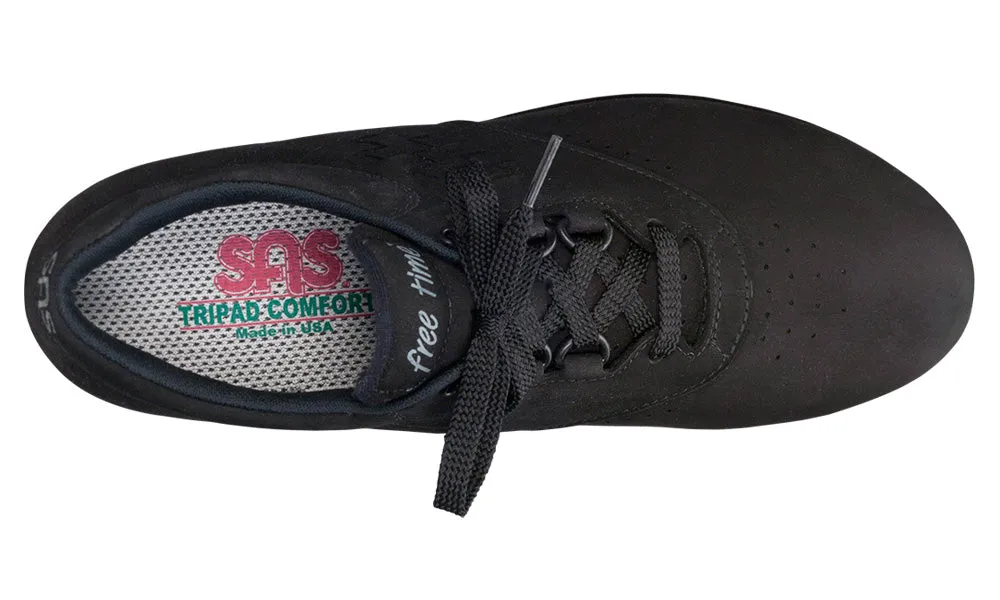 Women's Free Time Walking Shoe in Charcoal Nubuck