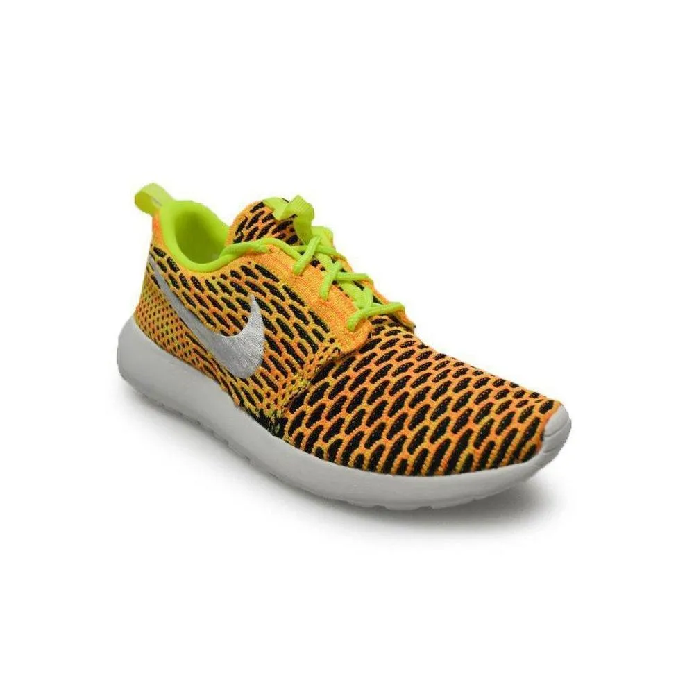 Womens Nike Roshe One Flyknit - 704927702 - Yellow Orange Black Trainers