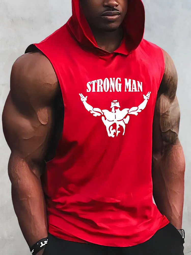 Workout Sleeveless Hooded Tank Top