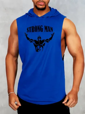 Workout Sleeveless Hooded Tank Top