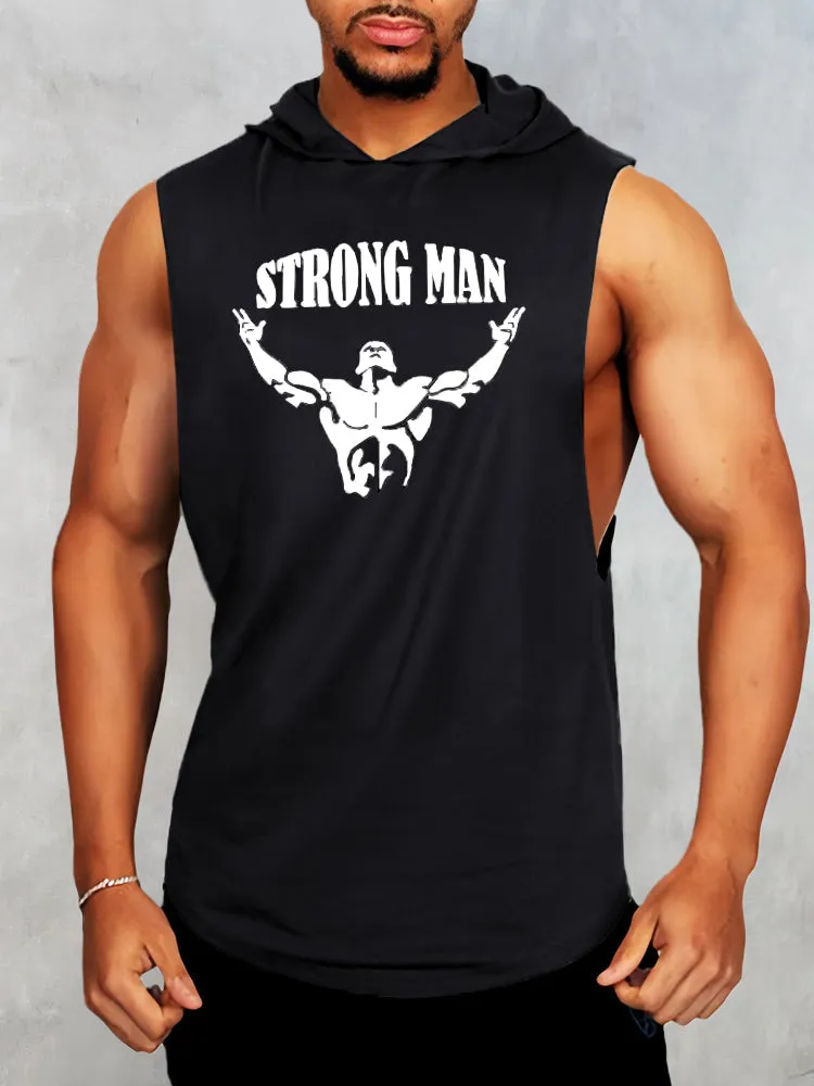 Workout Sleeveless Hooded Tank Top